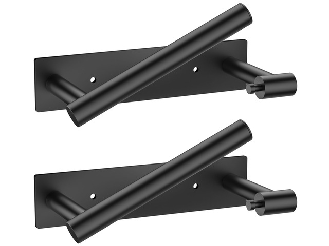 Commercial Toilet Paper Holder Wall Mount Bathroom Tissue Holder Matte Black 2 Pack Adhesive or Screw SUS304 Stainless Steel Rustproof ...