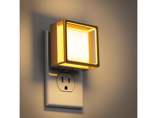 Night Light,Night Lights Plug into Wall,2 Pack 3000K Nightlight Nightlight with Adjustable Brightness,Automatic Night Light Plug in with Light...