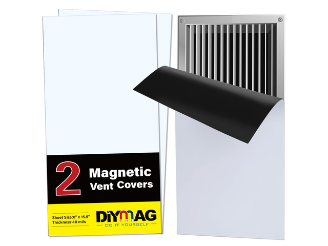 Magnetic Vent Covers-8' x 15.5',2 Pack Vents Cover Strong Vents Cover for Decorative Floor Standard Air Registers Wall and Ceiling Register Homes...
