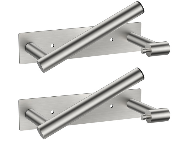 Commercial Toilet Paper Holder Wall Mount Bathroom Tissue Holder Brushed Nickel 2 Pack Adhesive or Screw SUS304 Stainless Steel Rustproof ...