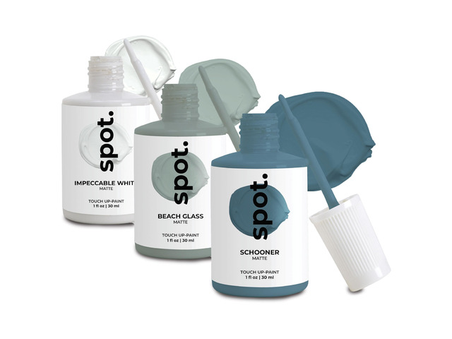 Touch-Up Paint Matte Finish for Cabinets, Walls, Doors & Furniture Multi-Tone Blue Repair Kit Quick-Dry, Self-Priming, Low-Odor, Eco-Friendly...