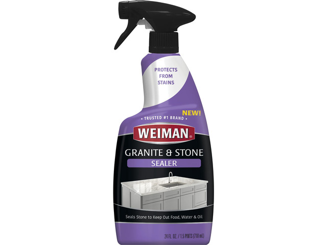 Granite & Stone Sealer Spray - Protects Kitchen Countertops, Sinks, Showers, Vanities & Floors From Stains - For Granite, Quartz, Marble, Tile,...