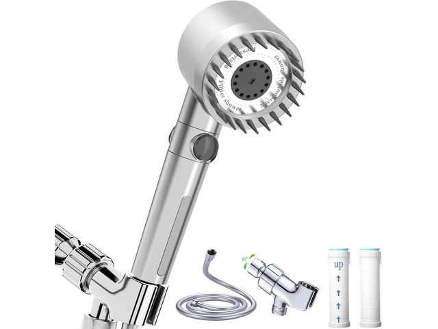 High Pressure Handheld Shower Head High Pressure Shower Heads- High Flow Even with Low Water Pressure - Hand Held Showerhead Set with 59Replacement...