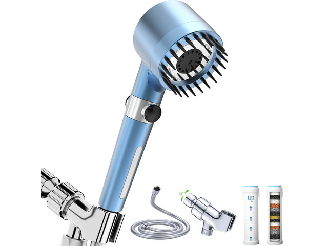 Shower Head with Handheld,Filtered Shower Heads High Pressure, High Flow Even with Low Water Pressure-Hand Held Showerhead Set, Filtered Showerhead...