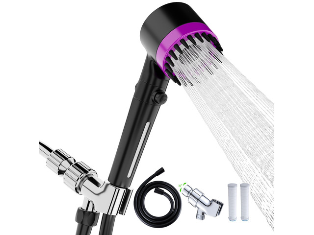 High Pressure Handheld Shower Head High Pressure Shower Heads- High Flow Even with Low Water Pressure - Hand Held Showerhead Set with 59Replacement...