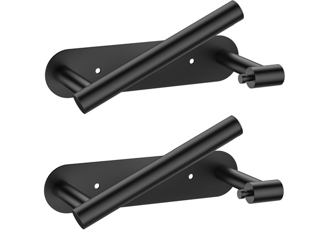 Commercial Toilet Paper Holder Wall Mount Bathroom Tissue Holder Matte Black 2 Pack Adhesive or Screw SUS304 Stainless Steel Rustproof ...