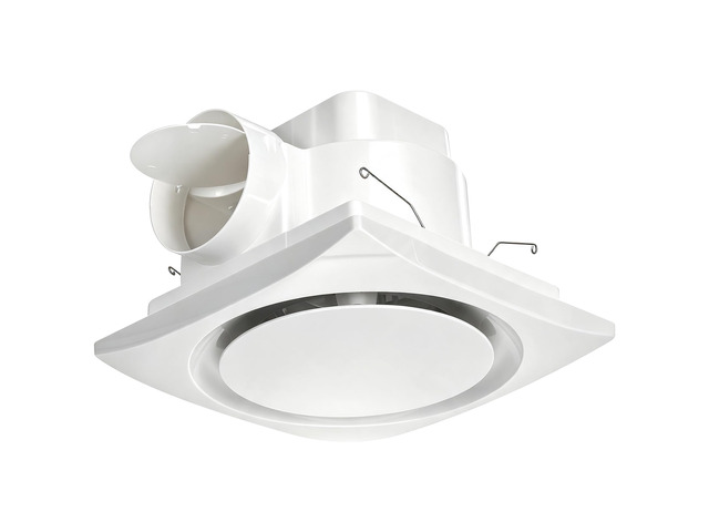 Bathroom Exhaust Fan 10' Panel Ultra Quiet without Light(8x8 Mount), 110CFM, 4' Duct for Bathroom/Garage/Home