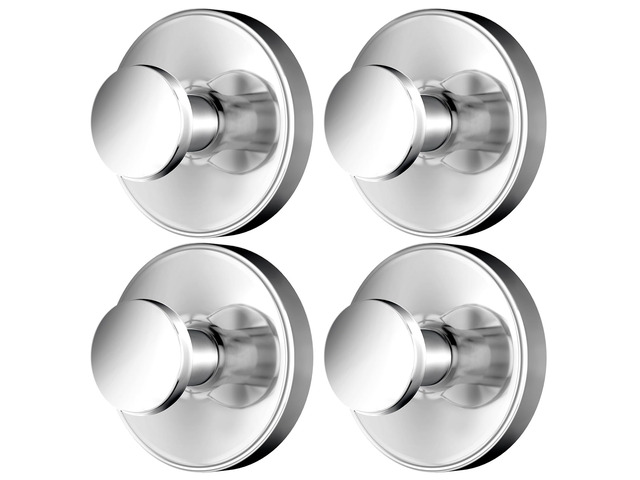 2026 Upgraded Drill-Free Stainless Steel Suction Cup Hooks Multi-Use Suction Cup Hooks for Shower, Mirror, Wall, Bathroom, Glass, Hanging Towels -...