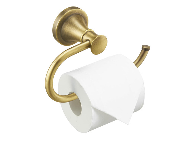 Toilet Paper Holder Wall Mounted Bathroom Tissue Holder Antique Brass Pivoting Tissue Roll Holder, High Quality Stainless Steel Hand Towel Ring...