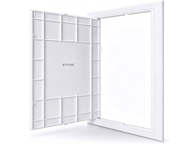 12' x 16' Access Panel for Drywall, ABS Wall Hole Cover, Access Door Durable ABS, Impact & UV Resistant, Paintable Textured Surface, Screw or...