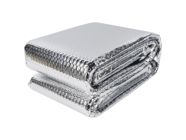 Window Insulation Roll, 24IN x 20FT Reflective Heat Shield Bubble Film, Double-Sided Aluminum Foil Insulation, Weatherproof Garage Door Cover for...