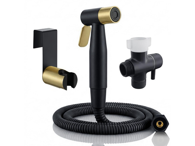 Handheld Bidet Sprayer for Toilet, Stainless Steel Metal Made Baby Cloth Diaper Spraying Kit, Bathroom Toilet Bidet Attachment Set for Bathing Pets...