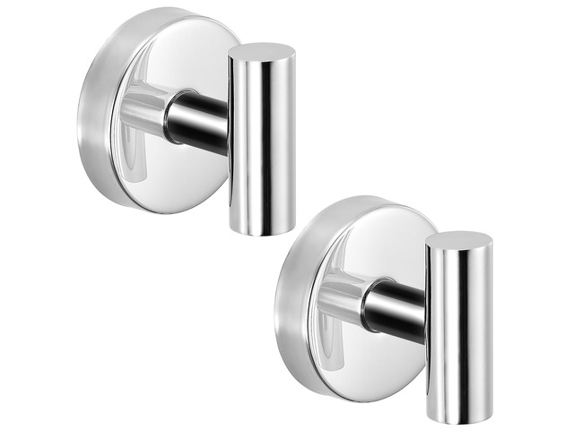 Suction Cup Hooks for Shower - Bathroom Reusable Hooks for Towels, Robes & Loofah - No-Drill Mounting on Kitchen,Walls,Metal,Glass,Mirrors,Tile &...