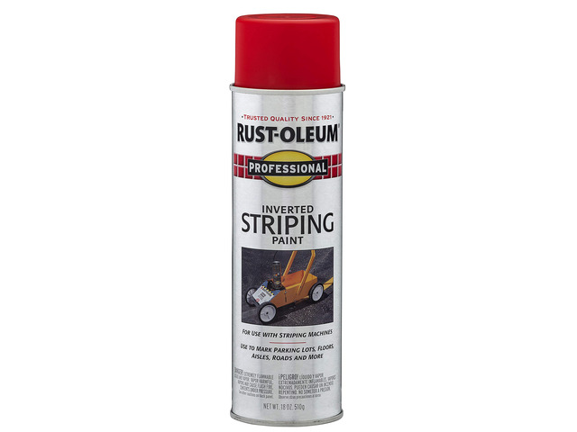 Professional Stripe Red Inverted Striping Spray Paint Parking Lots, Athletic Fields & Construction Sites, Fast Dry Formula, High Visibility...