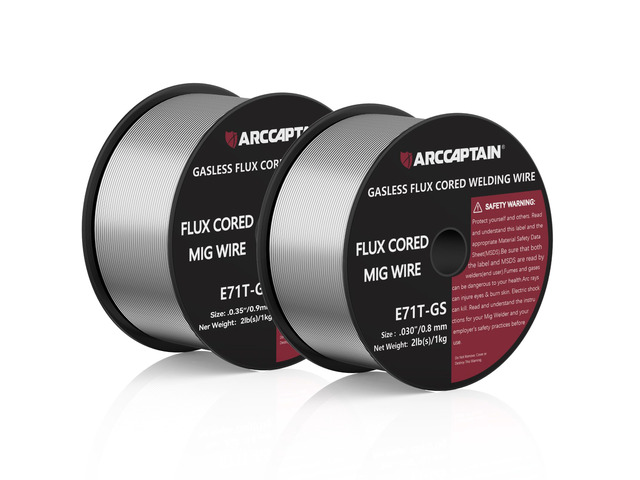 Flux Core Welding Wire.030 &.035' E71T-GS Mig Welding Wire 2-Pound Spool Gasless Mild Carbon Steel Compatible With Lincoln Miller Forney Harbor Welder