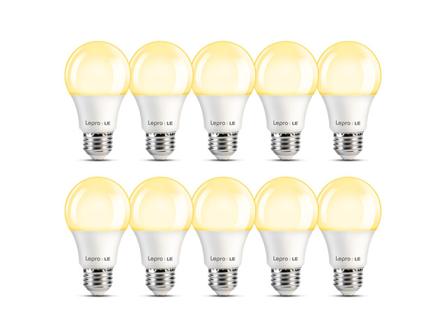 A19 E26 LED Light Bulbs 9W 800 Lumen Soft White 2700k 10 Pack 60W equivalent,Non-dimmable,Energy saving,Long lifespan,80 CRI,Flicker-free,Living...