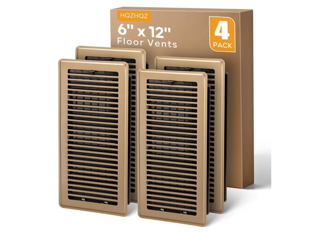 6x12 Floor Register, Floor Vent Covers for Home Floor Heavy Duty Steel Walkable Floor Vents Air Vent Covers for Sidewall and Floor, Floor Registers...