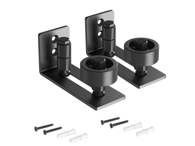 Sliding Barn Door Floor Guide for Bottom Adjustable Roller 8 Setup Options for DIYers - Flush Design Bottom Flat Barn Door Floor Guide Stay Roller...