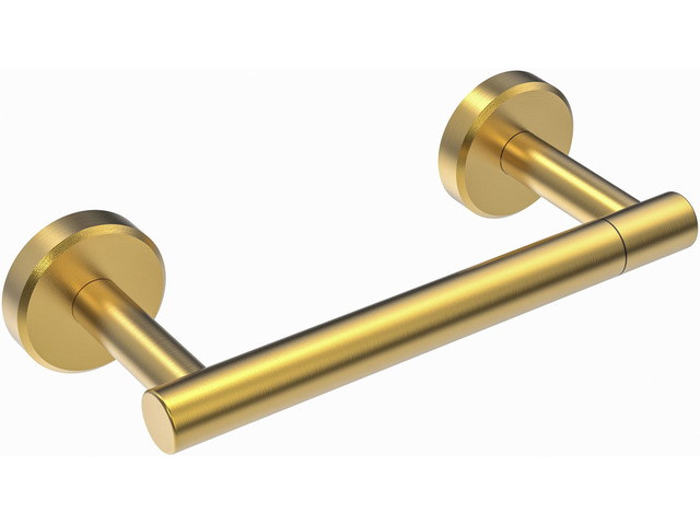 Gold Toilet Paper Holder SUS304 Stainless Steel Double Post Pivoting Toilet Paper Roll Holder Wall Mounted Toilet Tissue Holder for Commercial...