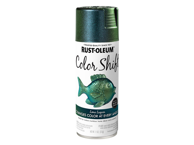 Color Shift Lime Lagoon Spray Paint Color-Shifting Finish, Crafts, Décor & Accent Projects, Changes Color With Light & Angle, 11 Oz