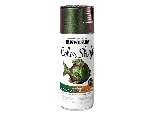Color Shift Green Copper Spray Paint Color-Shifting Finish, Crafts, Décor & Accent Projects, Changes Color With Light & Angle, 11 Oz