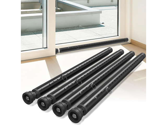 Sliding Door Security Bar,Window Inside Security Bar,17-50 Inch Adjustable Patio Glass Door/Window Lock Bar for Burglar Prevention/Child...