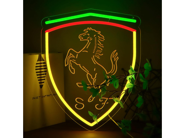 Garage Neon Signs for Wall Decor,Dimmable Car Neon Light,Man cave Bedroom Game Room Office Decoration,Birthday Gifts