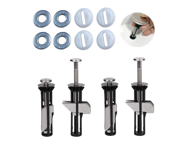 Universal Toilet Seat Bolt kit,Screws,Quick Release,Easy to Install- Toilet Seat Replacement Parts Kit,Toilet Cover Maintenance Accessories,Fixing...