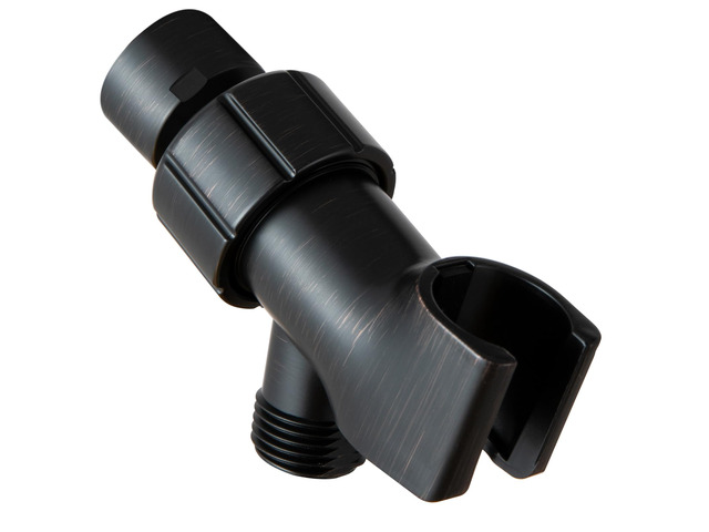 Shower Head Holder with Solid Metal Ball for Handheld Shower Head, Oil Rubbed Bronze Adjustable Shower Arm Mount for Connecting, 1/2 in IPS Female...