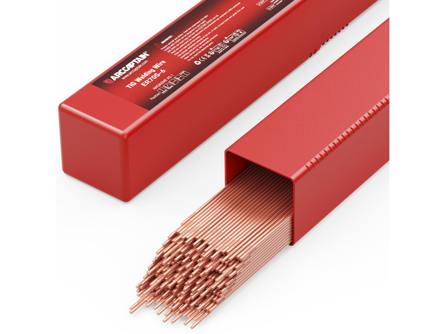 Mild Steel TIG Welding Rod ER70S-6, 3/32' X 16', 5LB Ideal for Mild Steel Fabrication & Repair with Stable Arc, Smooth Weld Beads & Consistent Results