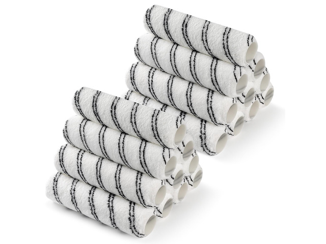 Microfiber Paint Roller 9 Inch, 3/8 Inch Nap, 20 Pack 9 Inch Microfiber Paint Roller Covers, Large Replacement Covers for Wall Painting and Paint...
