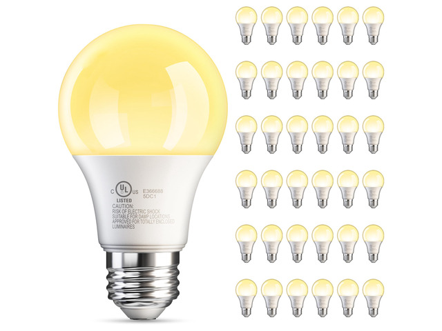 36 Pack A19 LED Light Bulbs Soft Warm White 2700K, 60 Watt Equivalent 9W Non-Dimmable E26 Base Energy Saving Warm Light Lamp Bulb, 800LM 120V, for...