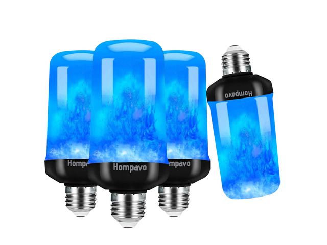 Upgraded Flame Light Bulbs for Home Decor with Upside Down Effect 4-Mode LED E26/E27 Flickering Light Bulbs for Halloween Christmas Party Patio...