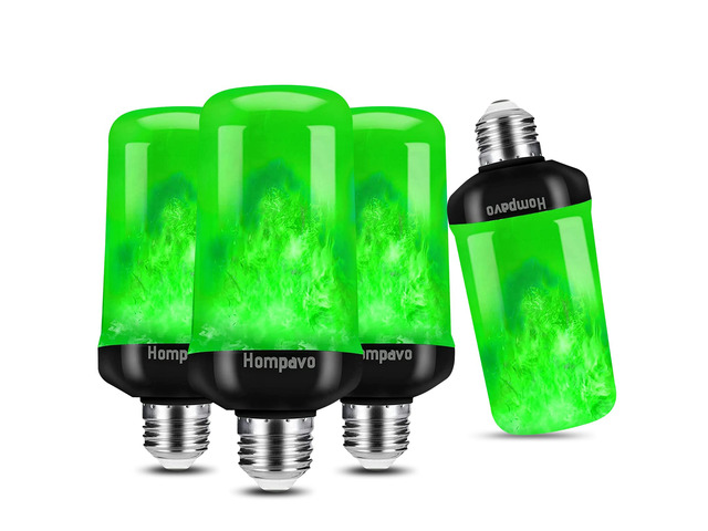 Upgraded Flame Light Bulbs for Home Decor with Upside Down Effect 4-Mode LED E26/E27 Flickering Light Bulbs for Halloween Christmas Party Patio...
