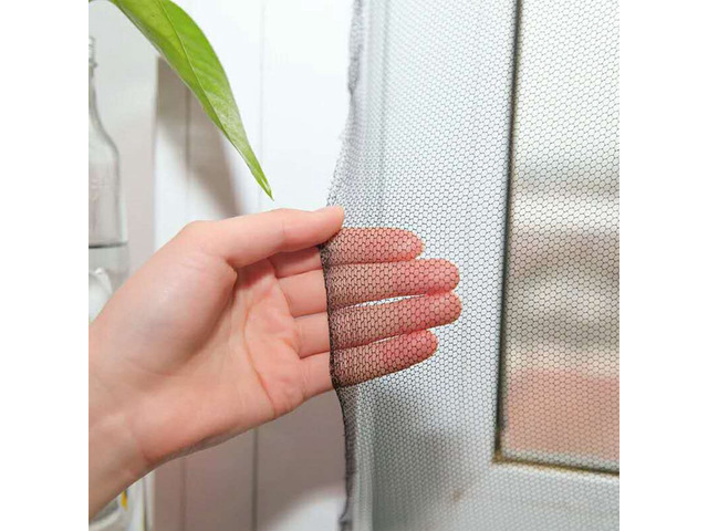 DIY Self-adhesive Window Screen Netting Mesh Curtain, 100X150cm (Approach 39.37x59.05 Inches), With Hook and Sticky Tape, Fitted to Multiple...
