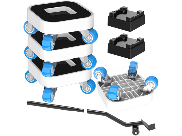 New Upgrade Furniture Sliders: Furniture Dolly with 360Â° Rotatable Wheels Furniture Sliders for Hardwood Floors - Furniture Movers with Groove for...