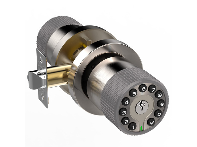 Keypad Door Knob with Key,Keyless Entry Door Lock, Code Locks Door Knob, Auto Lock,50 User Code,Easy to Install,for Home,Office,Bedroom,Garage,No...