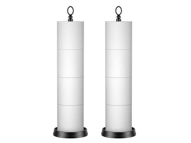 Toilet Paper Holder Stand with Reserve Function, Free Standing Toilet Paper Holder for Bathroom, Space Toilet 4 Rolls Toilet Paper Storage 22.5'...