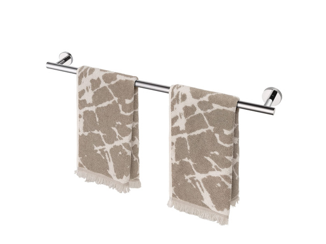 Chrome 25.7 Inch Towel Bar for Bathroom, SUS304 Stainless Steel Bathroom Towel Rack Wall Mounted, Modern Home Decor Bath Towel Holder with Hardware...