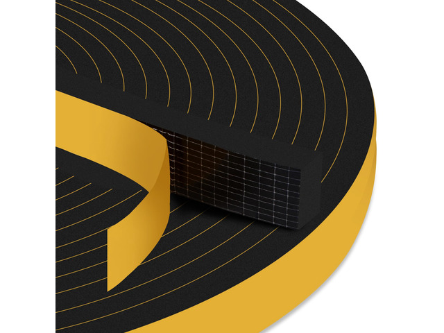 20Ft Door Weather Stripping, (1in x 1/2in), Strong Adhesive, Sound Proof, Door Insulation, Weatherproof Foam Tape for Doors, Weatherstripping for...
