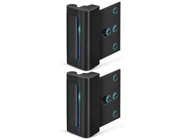 Door Reinforcement Lock Home Security Door Lock Child Proof Latch Safety Withstands 800 lbs of Force Front Door Security Device Top Lock for Kids...