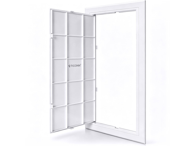 8' x 16' Access Panel for Drywall, ABS Wall Hole Cover, Access Door Durable ABS, Impact & UV Resistant, Paintable Textured Surface, Screw or...