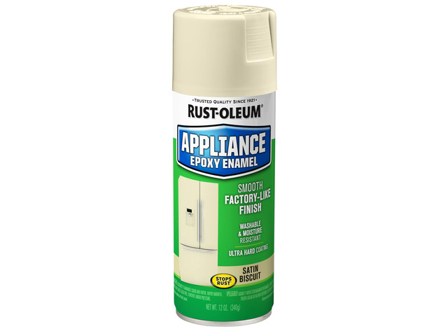 Appliance Epoxy Biscuit Spray Paint Appliance Refinishing, Washable Finish, Moisture Resistant Coating, Refrigerators, Dishwashers, Cabinets, 12 Oz...