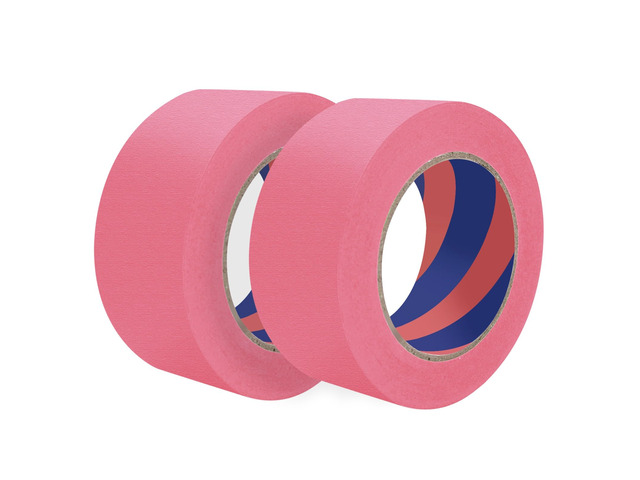 Painters Tape, 2 inch x 55 Yards x 2 Rolls Pink Painters Masking Tape for Indoor and Outdoor Use, Medium Adhesive Paint Tape for DIY Crafts, Arts,...