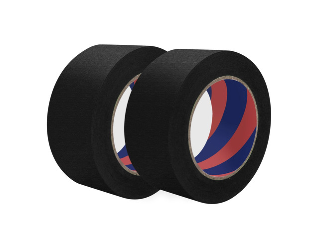 Painters Tape, 2 inch x 55 Yards x 2 Rolls Black Painters Masking Tape for Indoor and Outdoor Use, Medium Adhesive Paint Tape for DIY Crafts, Arts,...