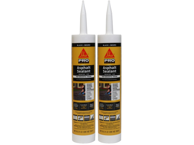 flex-410 Asphalt Sealant, Black, Self-Leveling Hybrid Sealant for Filling Cracks in Asphalt Driveways, Roadways, and Pavements - 9 fl. oz....