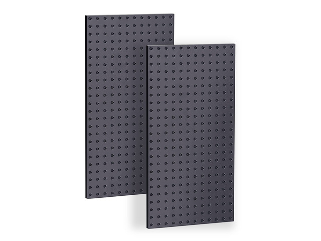 Metal Pegboard Wall Panels, Peg Boards for Garage Tool Storage Heavy Duty Pegboard Tool Storage Kit for Home, Craft Room Black 2 Pcs