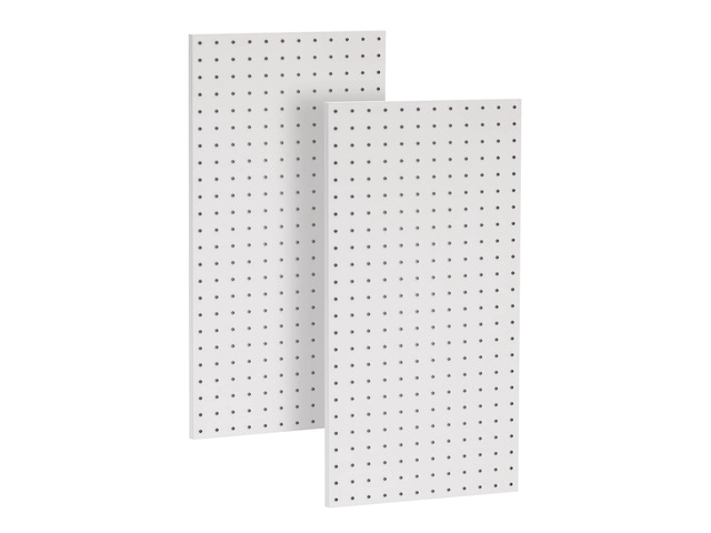 Metal Pegboard Wall Panels, Peg Boards for Garage Tool Storage Heavy Duty Pegboard Tool Storage Kit for Home, Craft Room Gray 2 Pcs