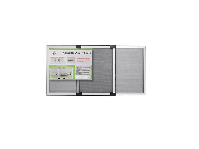 Adjustable Window Screen Horizontal (19.68'H x 28'-52'W) 1 Pack Expandable Window Screen Large Replacement for Home