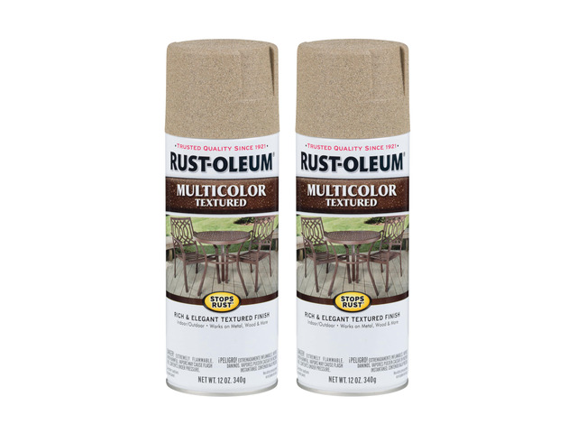 Stops Rust Multi-Color Textured Spray Paint, Desert Bisque Rust Resistant, Indoor and Outdoor Durability, Beautiful Finish on Metal, Wood and More,...